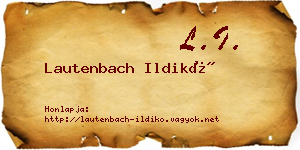 Lautenbach Ildikó névjegykártya