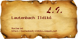 Lautenbach Ildikó névjegykártya